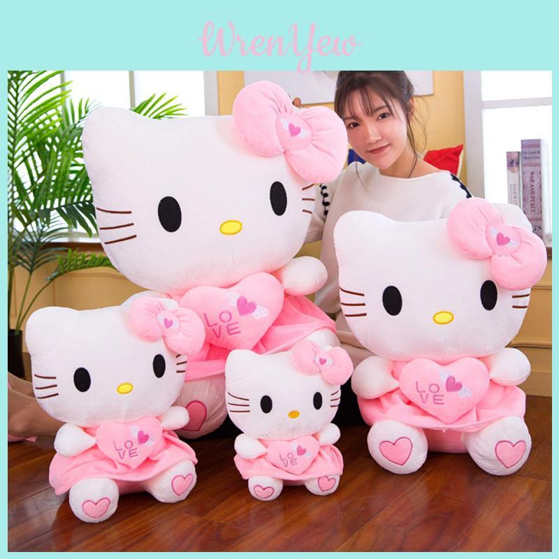Adorable Hello Kitty Kawaii Toy Lovely Filled Pillow Soft Plush Doll Perfect Children Gift