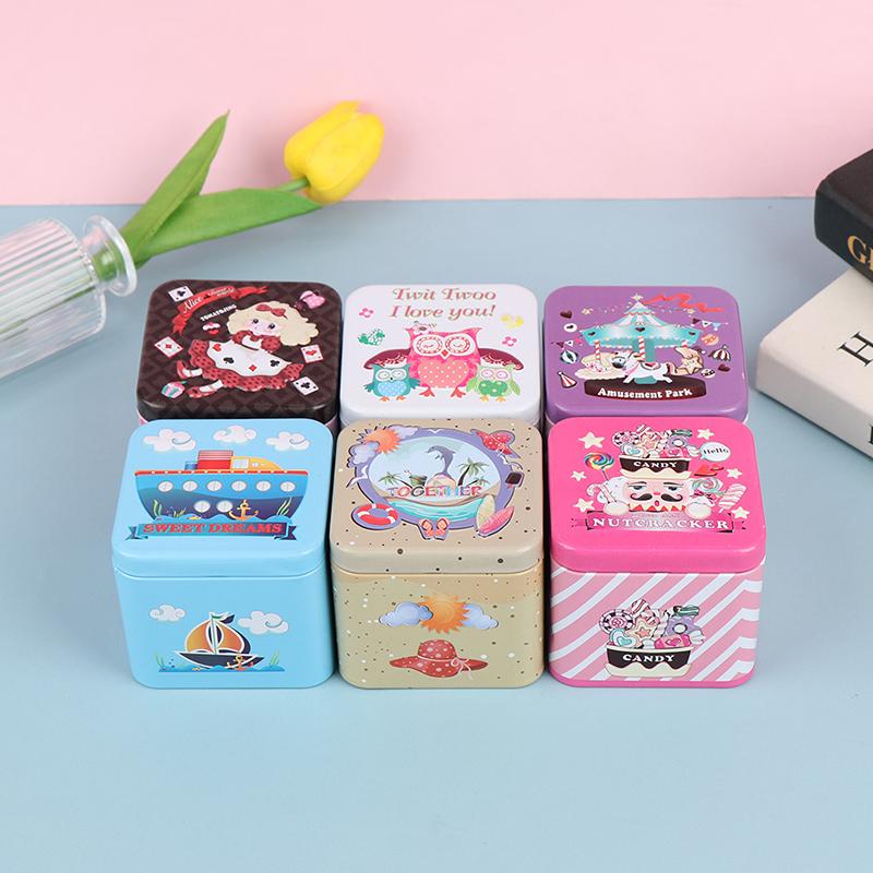 Colorful Mini Tin Box Sealed Jars Packings Boxes Jewelry Candy Box Cactus ZB Colorful Mini Tin Box Sealed Jars Packings Boxes Jewelry Candy Box Cactus ZB