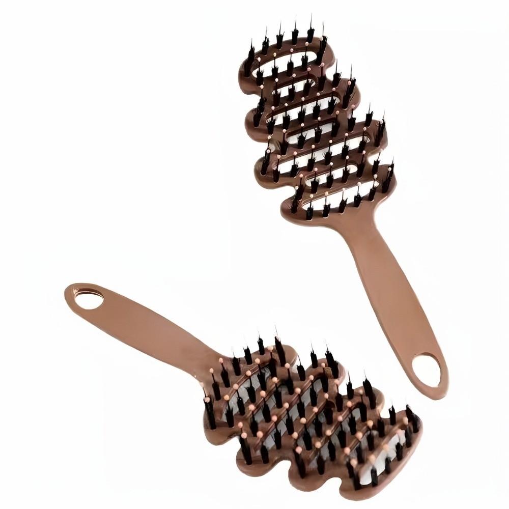 Anti-static Boar Bristle Hair Brush Plastic Scalp Massage Comb Hair Massage Brush  Wet or Dry Use