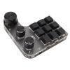 Programmable Macro Keyboard 9 Keys 3 Knobs USB Bluetooth Connection OSU Gaming Keyboard for Office Music Media