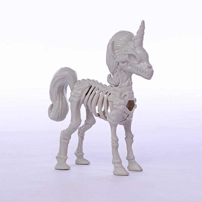 Halloween Skeleton Unicorn Figurine Decor Party Table Ghost House Display PE Craft Ornament