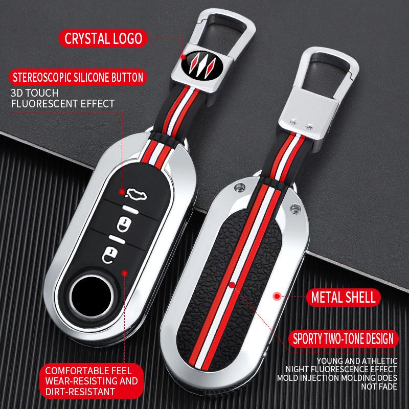 Car Key Cover Case Fob for Fiat Ducato 500 500L Panda Grande Punto Lancia Musa Bravo Stilo for Citroen Jumper for Peugeot Boxer