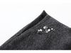 Winter 2025 High-Waist Slimming Sequin Wool A-Line Skirt for Women