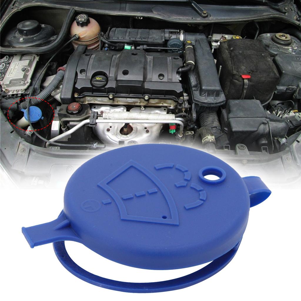Car Windshield Wiper Washer Fluid Reservoir Lid Cover Tank Bottle Pot Cap for Peugeot 106 206 207 406 5008 Citroen C2 C3 C5