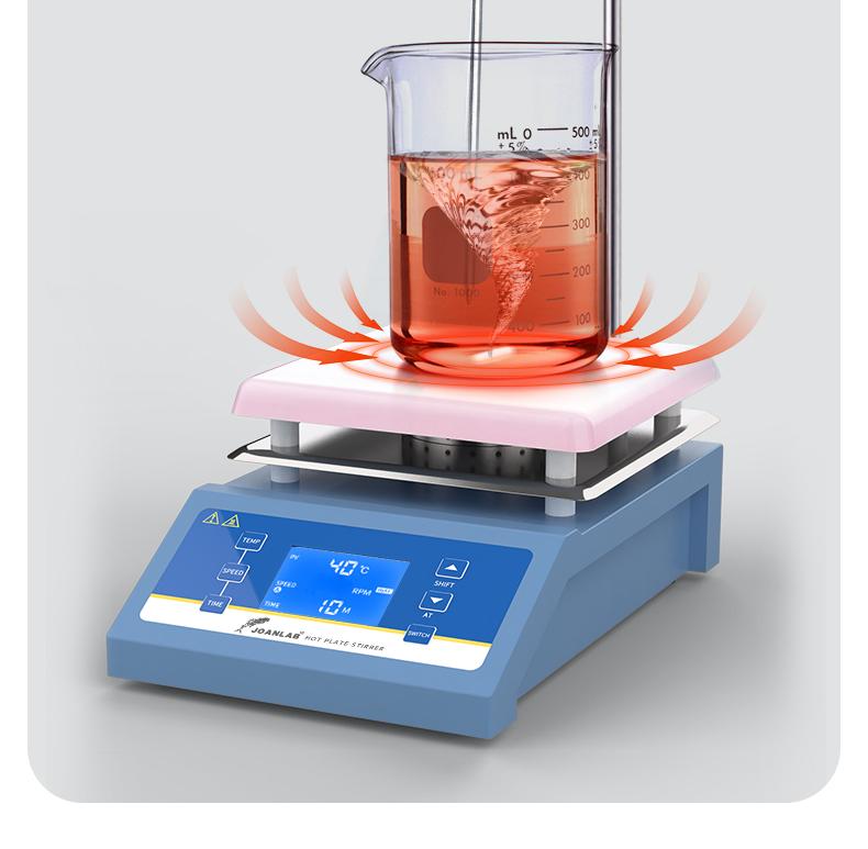Digital Magnetic Stirrer with Temperature Control and Heating Platform