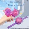 Summer Cartoon Wrist Fan - Cute Cat Ear Design, Silent Handheld for Women and Kids