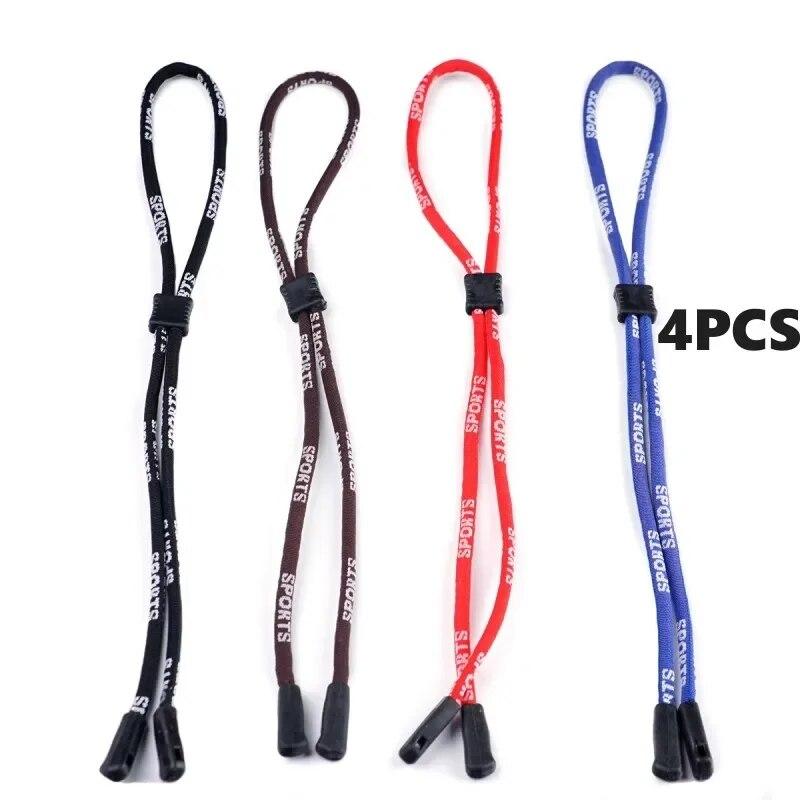1/4pcs Fashion Sports Non-Slip Glasses Rope Unisex Women Men Chain Neck Holder Eyeglasses Chain Elastic Eyewear Accessories