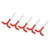 5 Pcs Ice Fishing Tent Peg Red 18.5cm Long ABS Iron Quick Tent Fixing Ice Peg Drill