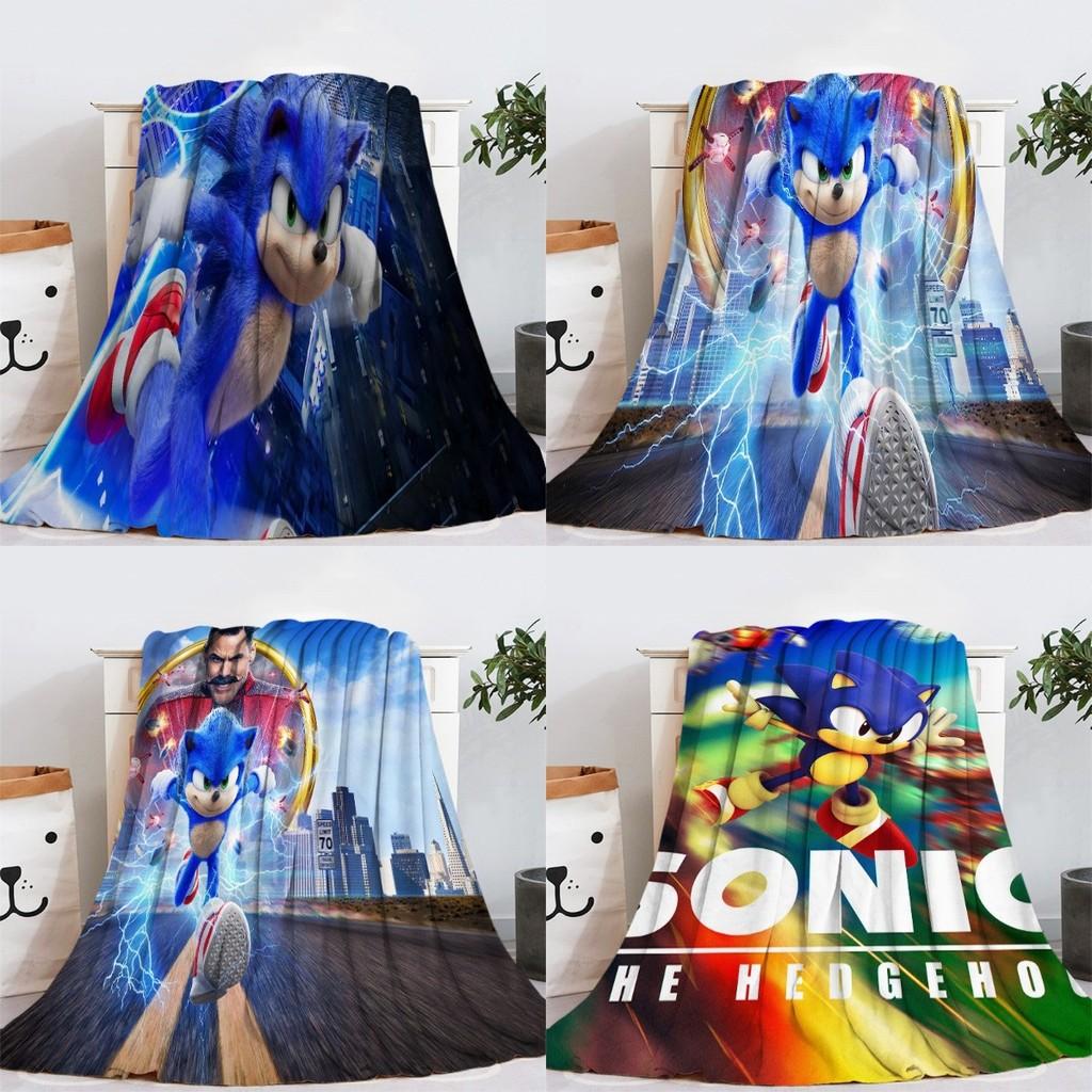 Entzückende Sonic Igel Plüsch Fleece Decke Für Kinder Perfekt Für Winterlichen Komfort