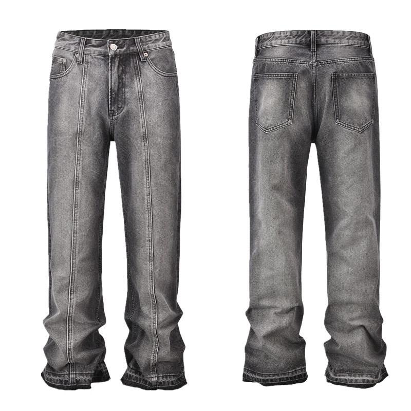 RogueWave Y2k Streetwear Vintage Pantalones Hombre Trees Camouflage Jeans Cargos for Men Patchwork Straight Baggy Casual Denim Trousers