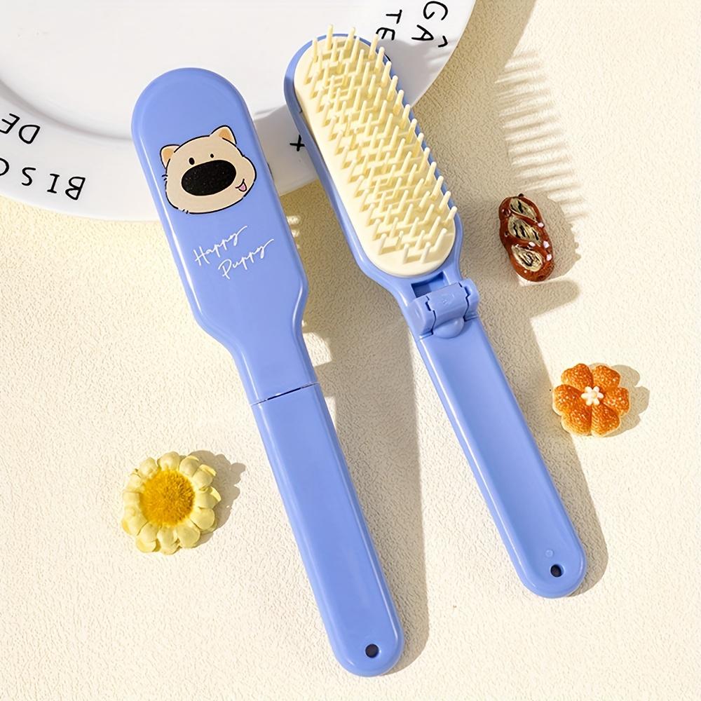1pc/Comb - Portable Cartoon  Folding  Comb for Travel and Smoothing Hair, Long and Straight Hair Comb