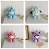 Melody Cinnamoroll Kuromi Pochacco Plush Cartoon Backpack For Girls With Soft Material And Breathable Design