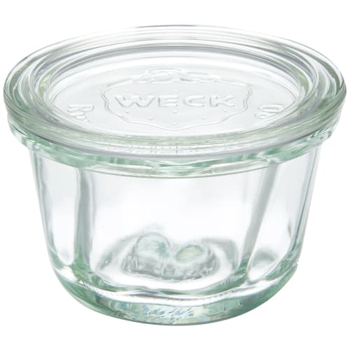 Weck Glass Storage Container, Kugelhopf, 140ml, WE-561, Clear