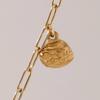 Stainless Steel Exaggerated Beach Shell Pearl Coral Fish Necklace Furnace Vacuum Plating 18K Gold Color Retention