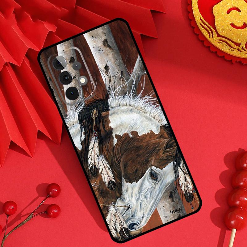 Western Cowgirl Cowboy Boots Cowhide Case For Samsung Galaxy M13 M14 M12 M11 M15 M06 M16 M36 M56 M31 M53 M32 M52 M35 M55 M34 M54