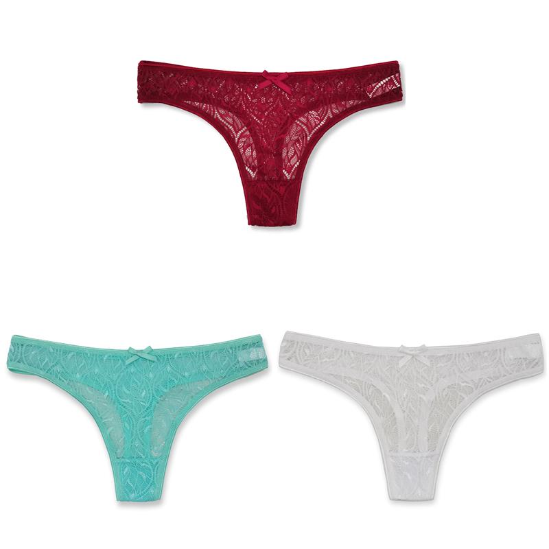 1/3PCS Women Fashion Lace Maple Leaf Printed Panties Ultra-thin Seamless Low-waist Briefs Beauty Hip Pants Underwear