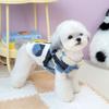 Dog Apparel Warm Dog Jacket Built-In Chest Straps Thickened Dog Vest Comfortable Windproof Puppy Coat Training