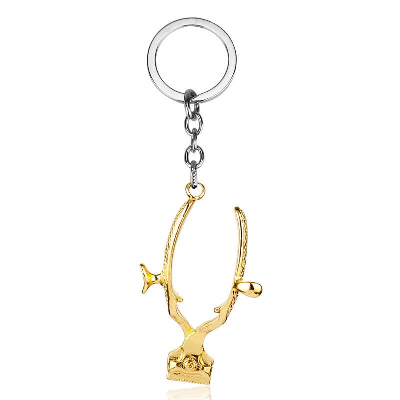 Hairdressing Push Knife Alloy Keychain Pendant For Gift And Travel Souvenirs
