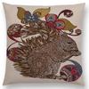 Hinduism Style Cushion Cover Mandalas Floral Animals Flower Deer Elephant Whale Bee Pig Pangolin Squirrel Frog Sofa Pillow Case
