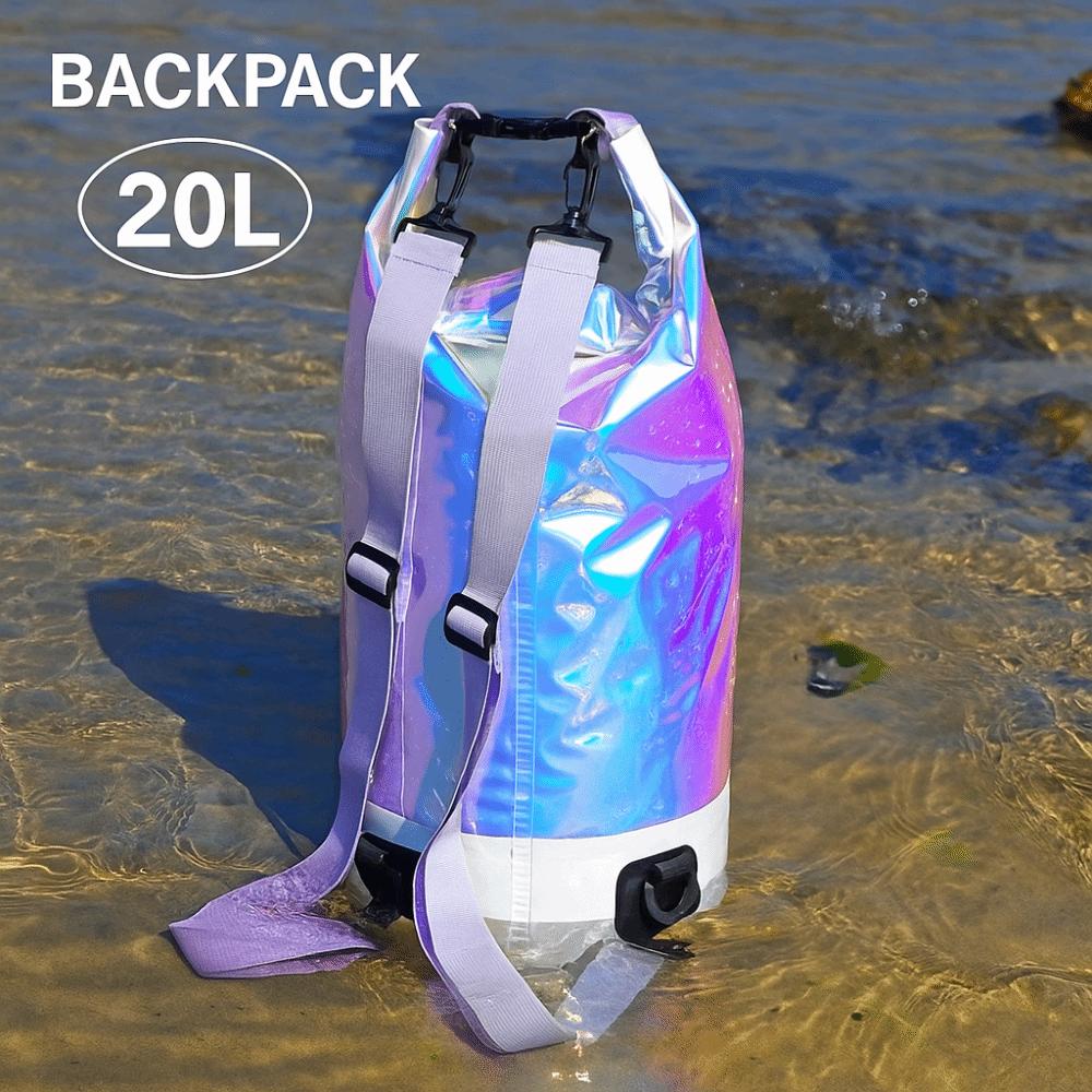 10L/20L Swimming Bucket Bag Large-Capacity Beach Backpack Fashion Waterproof Dry Bag Water Sports