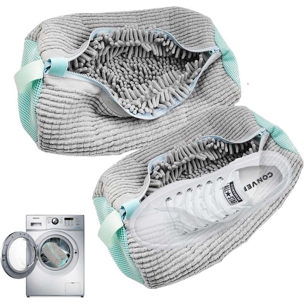 Filtmonster Shoe Washing Machine Bag, New Upgrade Shoe Bag For Washing Machine, 1 Shoe Washing Bag, 1 Mesh Laundry Bag, Gray