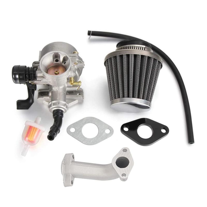 Universal Carburetor PZ19 19Mm Carb For 50 70 90 110 125Cc ATV Quad 4 Wheeler Dirt Bike Motorcycle Carburetors Silvery