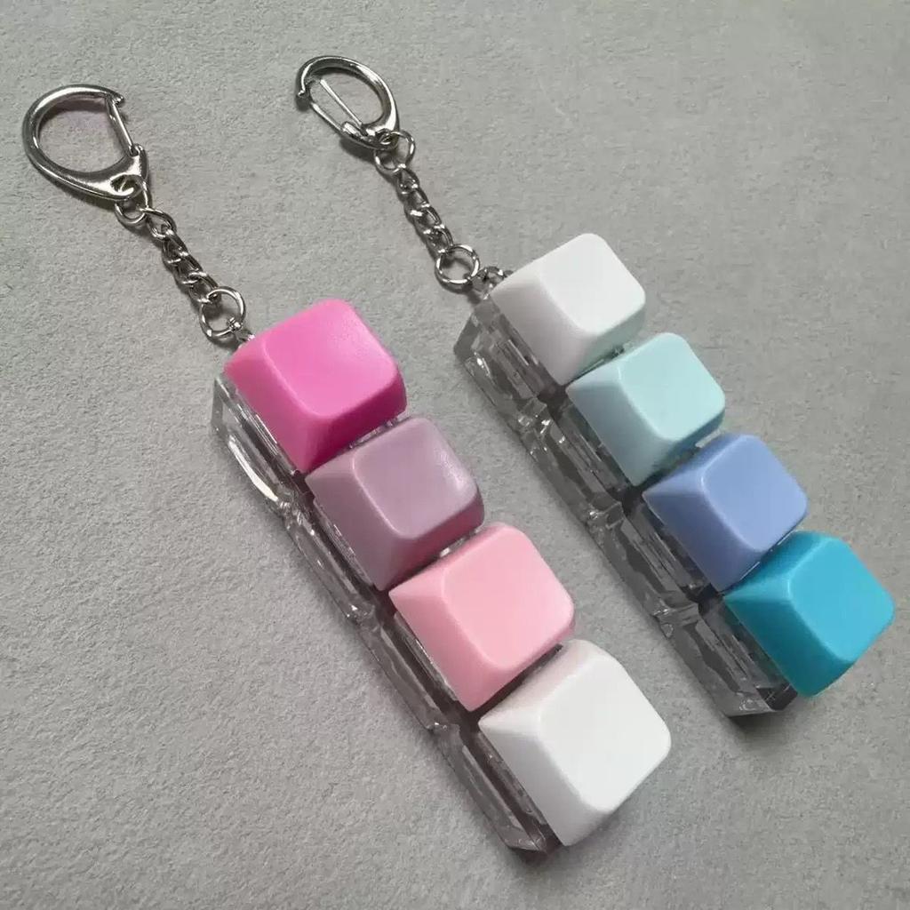 Unzip shaft body Quiet mute keycap Decompression mechanical keyboard Quiet shaft Soft keychain Unzip button