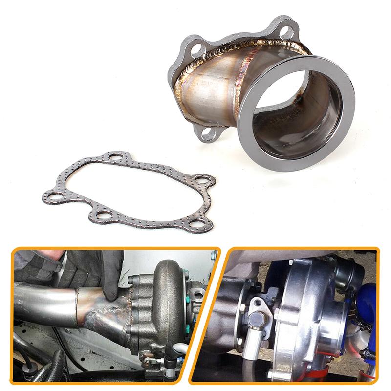 Turbocharger Turbo Down Pipe 5 Bolt to 2.5"/ 63mm V band Flange Adapter For GT25 GT28 T25 T28 RS-BOV085