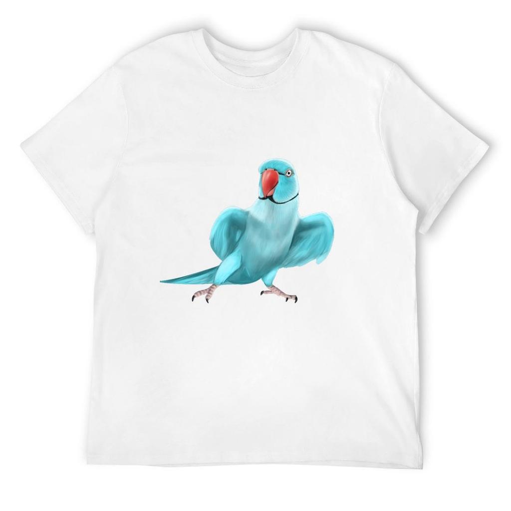 Blue Indian Ringneck Parrot T-Shirt