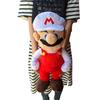 TAITO Super Mario Extra velká plyšová hračka 45cm Mario Fire Mario (Oheň Mario)