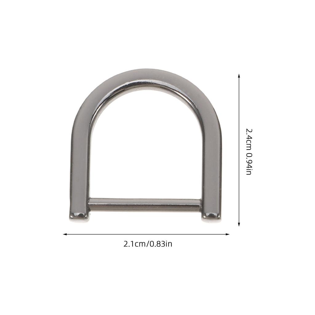 8 Stück abnehmbare D-Ring-Schnallen aus Zinklegierung mit Schraube für Taschen, Schlüsselanhänger, Haustierhalsbänder, DIY-Gurtbeschläge, Ersatzklemmen