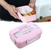 Lunch Box Multi Compartments Environmentally Friendly Portable Bento Box for Student Home School