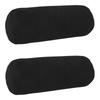 Cushions with Inserts HEERLEN 2 Pcs Black Velvet