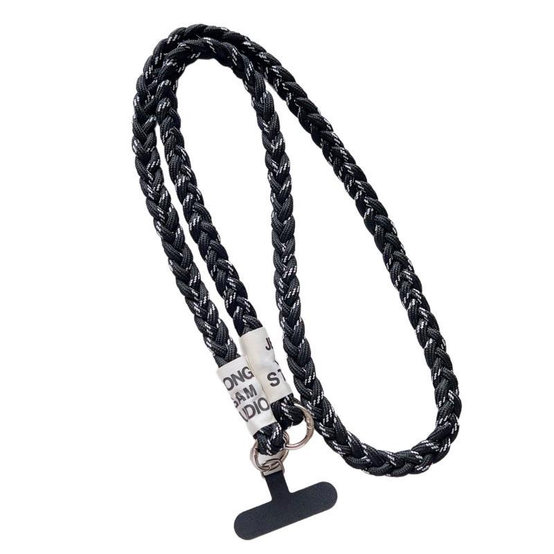 Crossbody Phone Lanyard: Three-Strand Braided Rope, Anti-Lost & Anti-Theft, Sturdy Climbing Rope Shoulder Strap for Outdoors.