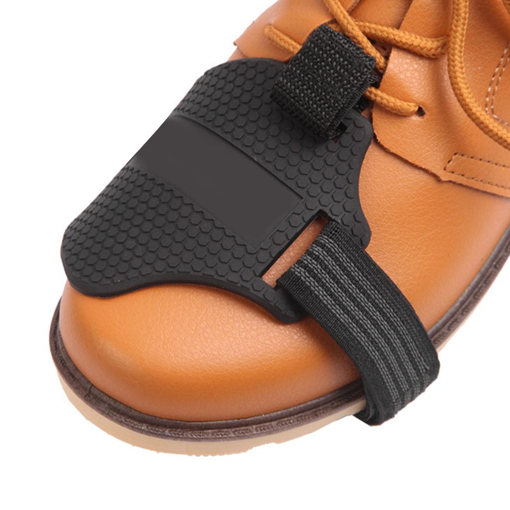 Motorcycle Shoe Cover Nylon Adjustable Antislip Comfortable Gear Shift Boot Protector for Riding Black