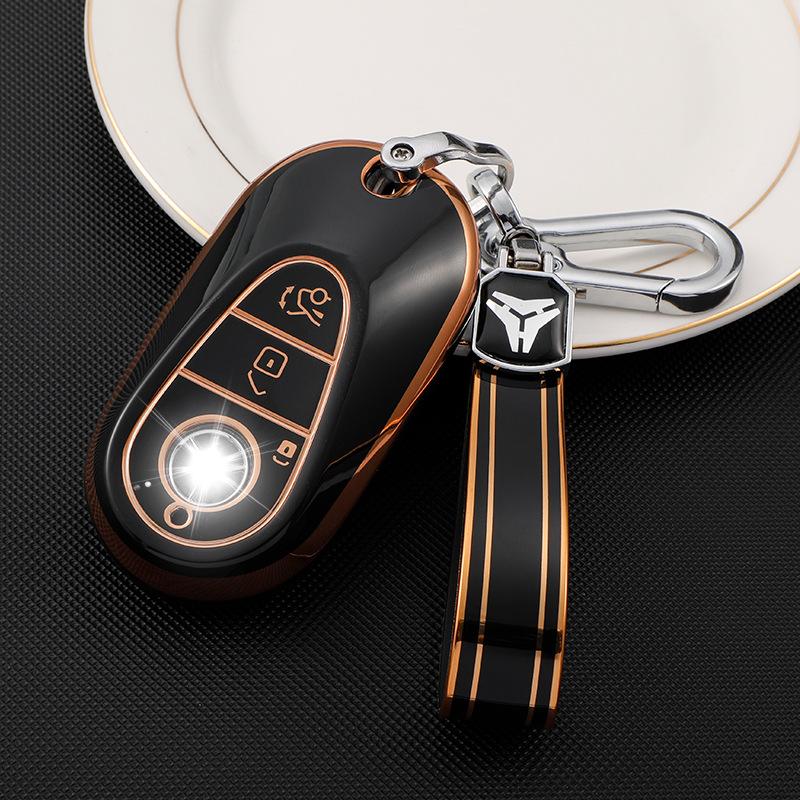Applicable To Mercedes-Benz 22 New C-class Key Cover C200L Case C260LS Class S400L Bag S450L Car Maybach Buckle