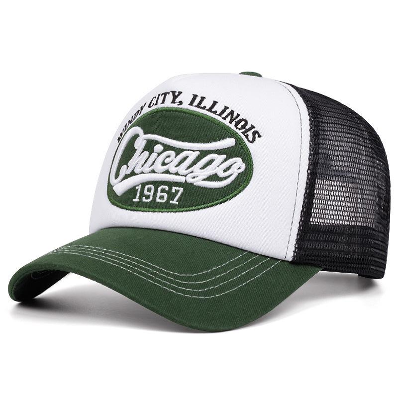 Color Matching Hat Eye Shade Net Spring And Summer Hip Hop Sub Outdoor American Men'S And Women'S Truck Letter Embroidered Baseball Cap