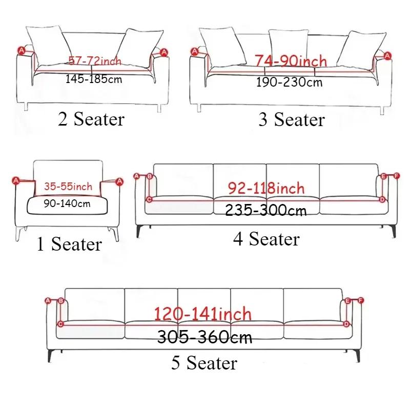 Thicken Jacquard Stretch Sofa Cover All-Inclusive Can Sofa Cover Anti Cat Scratch Four Seasons Universal Non-Slip Cover Cloth