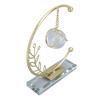 Metallblatt Kristallkugel Dekoration Kreative Handgelötete Eisenkunst Kristallkugel Ornament für Büro