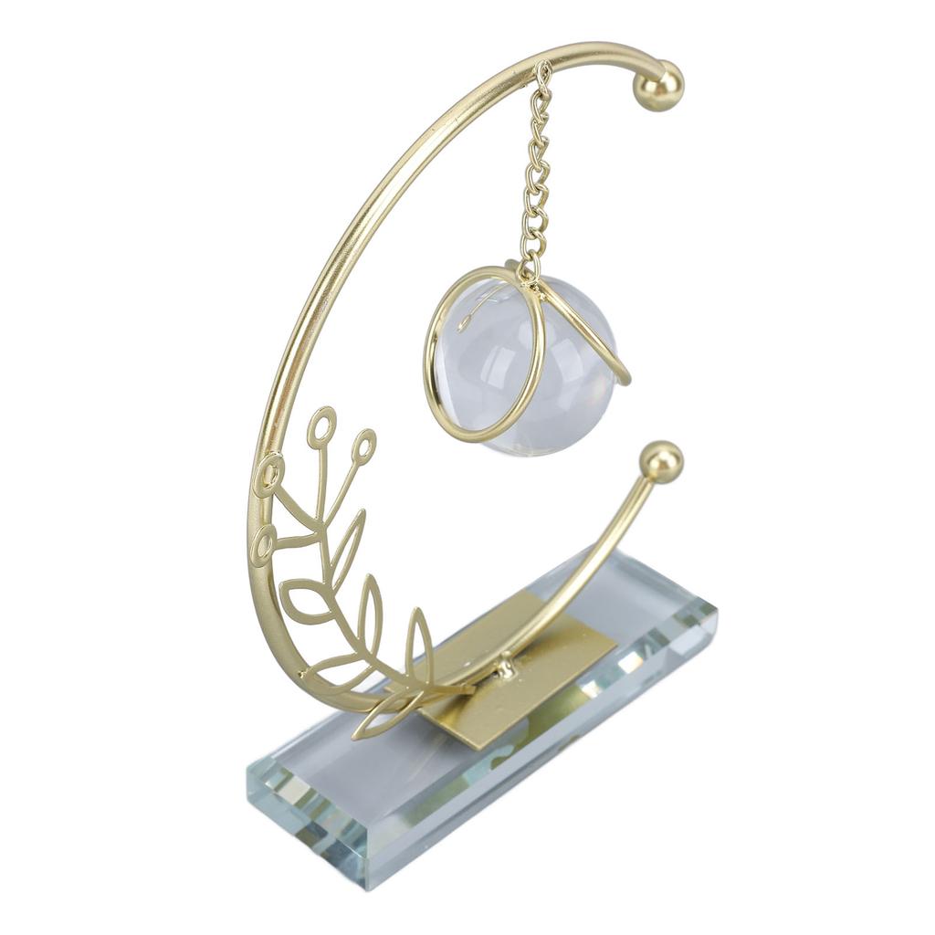 Metallblatt Kristallkugel Dekoration Kreative Handgelötete Eisenkunst Kristallkugel Ornament für Büro