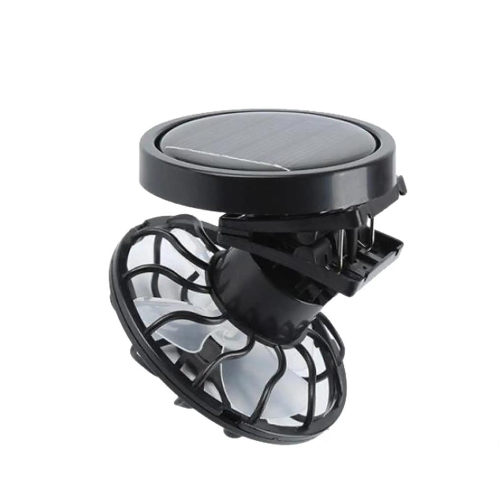 Clip On Cap Fan Solar Powered Fan Cooling Fan Hands Free Personal Fan Portable Fan for Outdoor Camping Sports Travel Hiking Neck