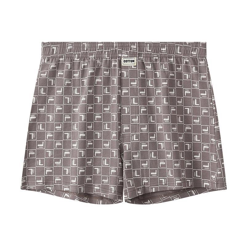 

Мужские брюки Aro, сетчатое нижнее белье, хлопковые свободные, с высокой талией, тонкие, дышащие, домашние трусы, шорты, карманы, трусы M-3XL Plus Size 3XL серый/коричневый