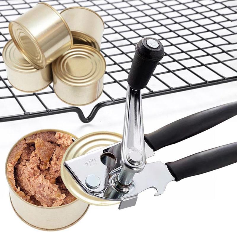 Heavy Duty Can Opener Stainless Steel Manual Crank Opener for Large Commercial Kitchen Bulk Food Prep onesize