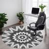 1PC Circular Pattern Chair Carpet for Office Non-Slip, Lightweight, Machine Washable Rug for Office, Sleeping, Room - Holiday Decoryy251009069