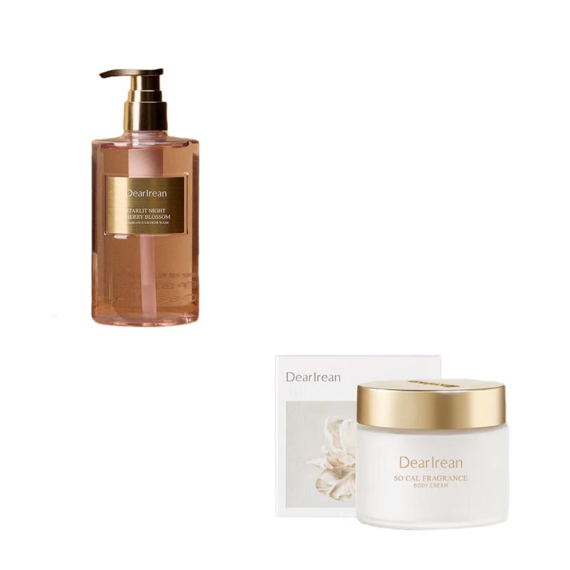 Unique Irene Night Cherry Shower Gel & California Pomelo Cold Cream Set