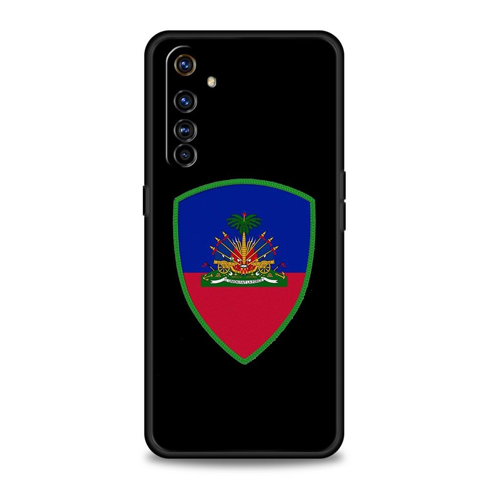 Phone Case For Realme 12 11 10 9 8 5G 7 6 GT5 GT3 GT2 Pro Plus C21 C11 C25 C35 For GT Neo 2 3 3T 5 Cover shipping Haiti Flag