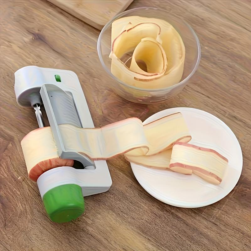 1pc Multi-Functional Kitchen Fruit Slicer and Peeler, Ideal for Cutting Vegetables and Fruits, with Safe Round Blade and Core Remover