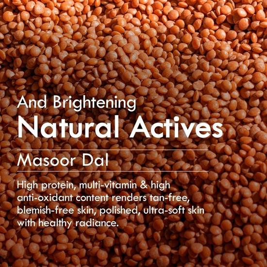 Nat Habit Masoor Dal Face Wash, Fresh Daily Tikta For Men & Women, Skin Brightening, With Masoor & Moth Dal - 100g