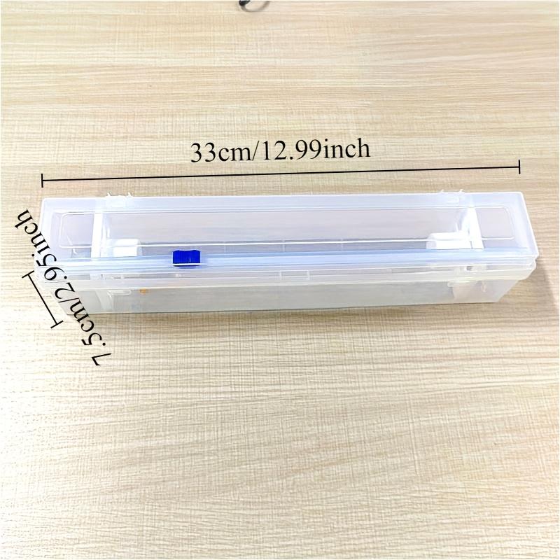 Heißer Verkauf Multifunktionaler Wiederverwendbarer Frischhaltefolien-Schneider und -Spender mit eingebautem Schneider, Idee für Küchenaufbewahrung, Bürogebrauch