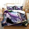 3D Print Anime New Frieren Printed Bed Set Duvet Cover Pillowcase Bedding Set Bed Linen Sheet Quilt Cover Full Queen King Size